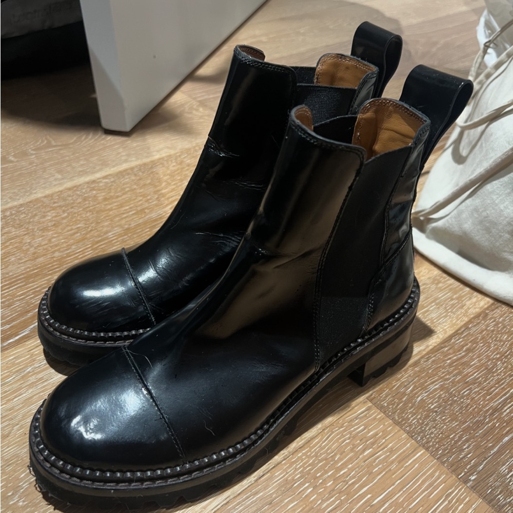 Chloe Black Ankle Boots
